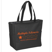 Multiple Sclerosis Multiple Sclerosis Awareness Zip Tote Bag