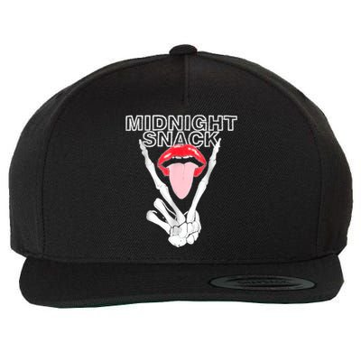 Midnight Snack Wool Snapback Cap