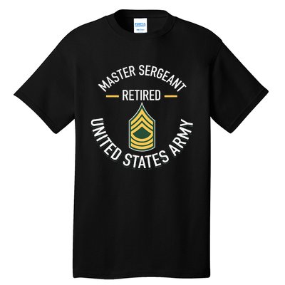 Master Sergeant Msg Retired Army Military Retirement Tall T-Shirt