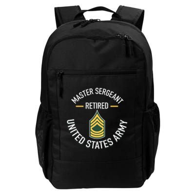 Master Sergeant Msg Retired Army Military Retirement Daily Commute Backpack