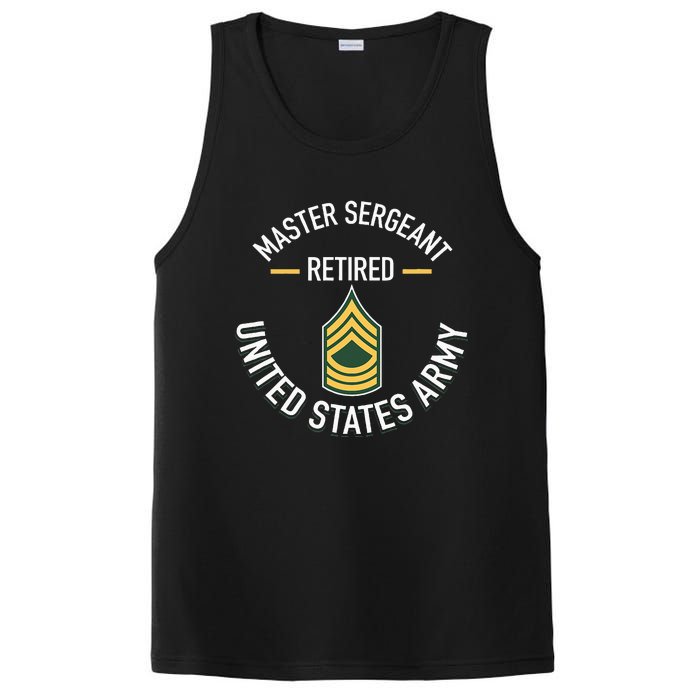 Master Sergeant Msg Retired Army Military Retirement PosiCharge Competitor Tank