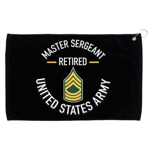 Master Sergeant Msg Retired Army Military Retirement Grommeted Golf Towel