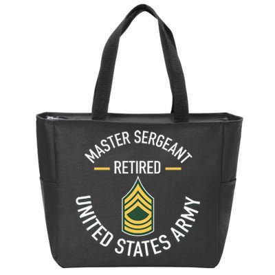 Master Sergeant Msg Retired Army Military Retirement Zip Tote Bag