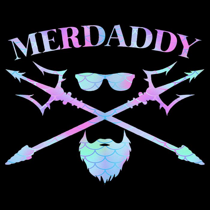 Merdaddy Security Merman Merdad Daddy Costume Father's Day Cooling Performance Crew T-Shirt