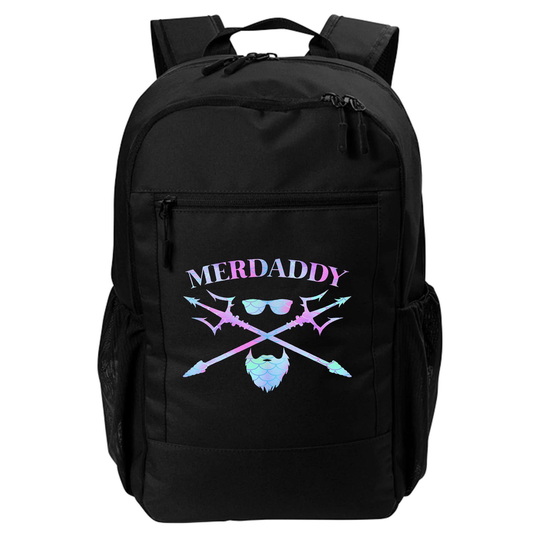 Merdaddy Security Merman Merdad Daddy Costume Father's Day Backpack
