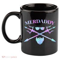 Merdaddy Security Merman Merdad Daddy Costume Father's Day 11oz C Handle Ceramic Mug