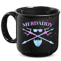 Merdaddy Security Merman Merdad Daddy Costume Father's Day 15oz Campfire Ceramic Mug