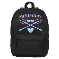 Merdaddy Security Merman Merdad Daddy Costume Father's Day 16 in Basic Backpack