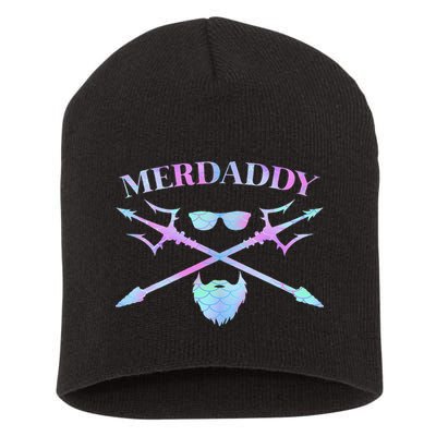 Merdaddy Security Merman Merdad Daddy Costume Father's Day Short Acrylic Beanie