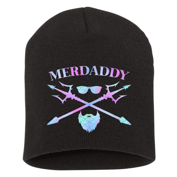 Merdaddy Security Merman Merdad Daddy Costume Father's Day Short Acrylic Beanie