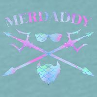 Merdaddy Security Merman Merdad Daddy Costume Father's Day Sueded Cloud Jersey T-Shirt