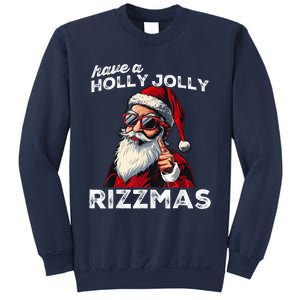 Mewing Santa Mew Funny Santa Meme Riz Z Riz Zmas Christmas Sweatshirt