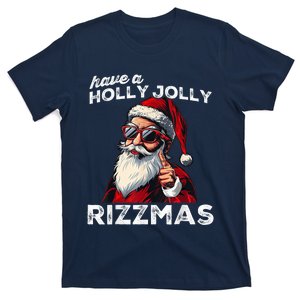 Mewing Santa Mew Funny Santa Meme Riz Z Riz Zmas Christmas T-Shirt