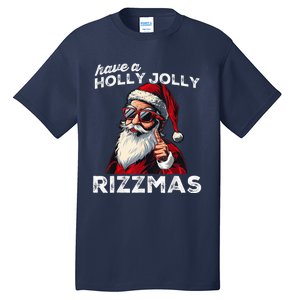 Mewing Santa Mew Funny Santa Meme Riz Z Riz Zmas Christmas Tall T-Shirt