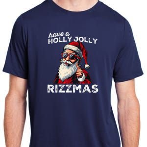 Mewing Santa Mew Funny Santa Meme Riz Z Riz Zmas Christmas Adult ChromaSoft Performance T-Shirt