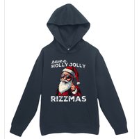 Mewing Santa Mew Funny Santa Meme Riz Z Riz Zmas Christmas Urban Pullover Hoodie