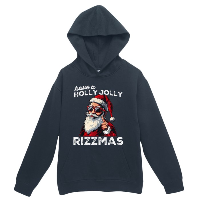 Mewing Santa Mew Funny Santa Meme Riz Z Riz Zmas Christmas Urban Pullover Hoodie