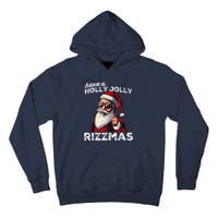 Mewing Santa Mew Funny Santa Meme Riz Z Riz Zmas Christmas Tall Hoodie