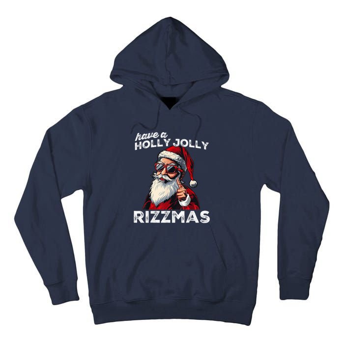 Mewing Santa Mew Funny Santa Meme Riz Z Riz Zmas Christmas Tall Hoodie