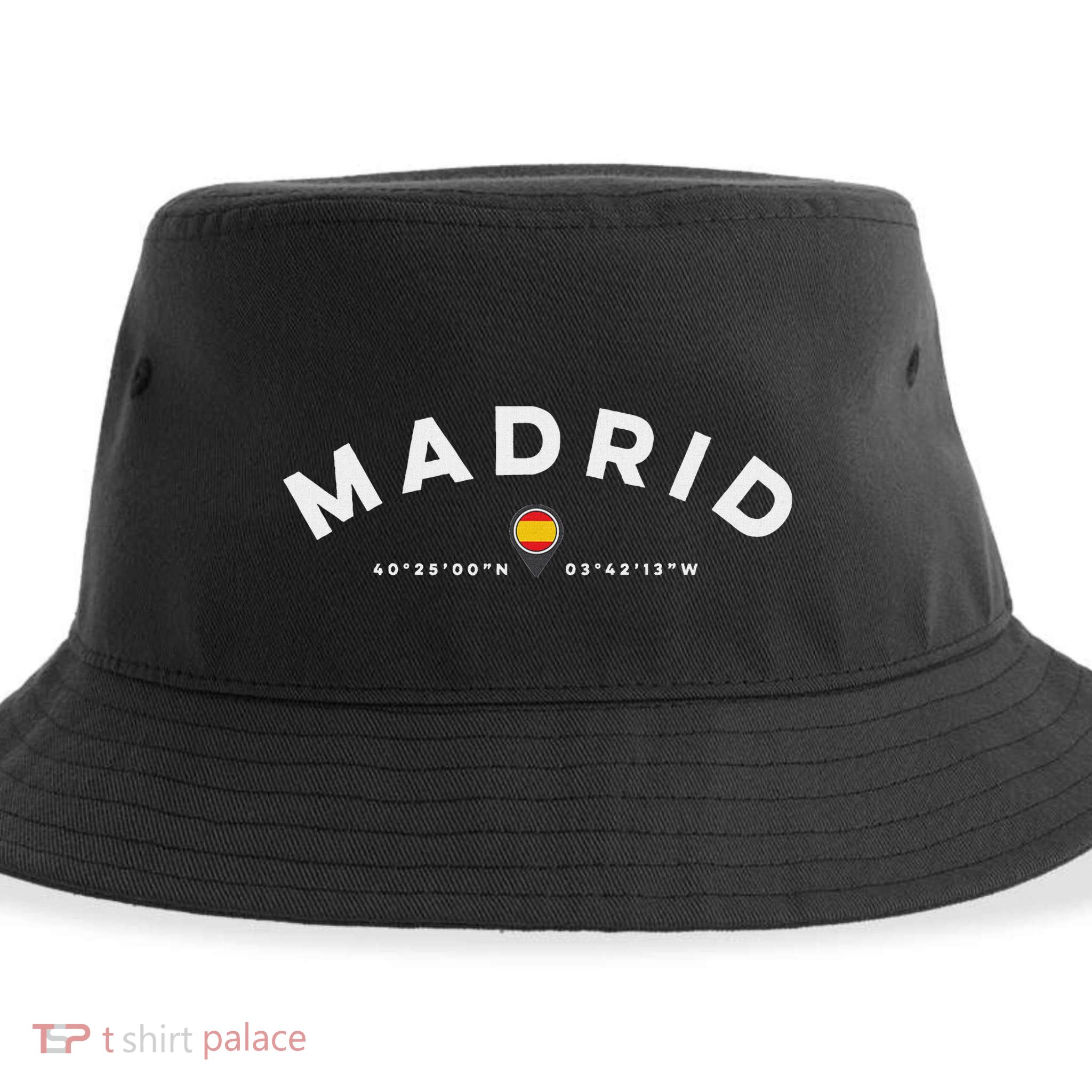 Madrid Spain Sustainable Bucket Hat