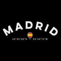 Madrid Spain 7-Panel Snapback Hat