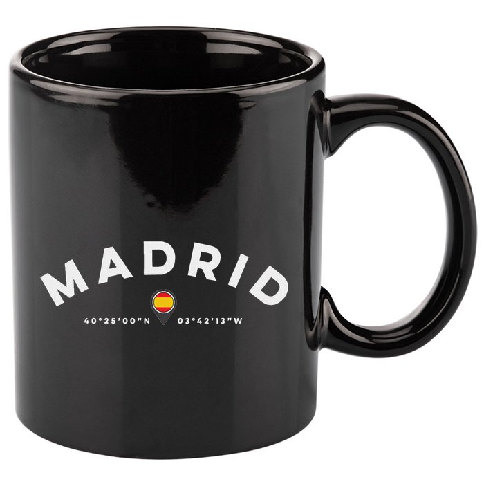 Madrid Spain 11oz C Handle Ceramic Mug