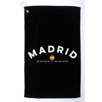 Madrid Spain Golf Towel