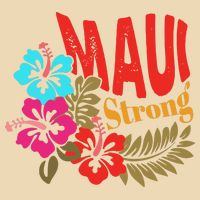 Maui Strong Maui Hawaii Shoreline Wildfire Relief Drawstring Bag