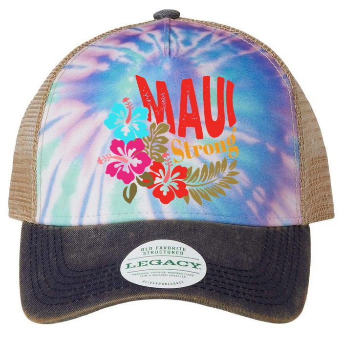 Maui Strong Maui Hawaii Shoreline Wildfire Relief Legacy Tie Dye Trucker Hat