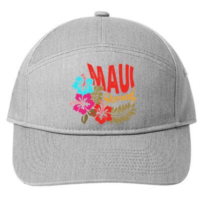 Maui Strong Maui Hawaii Shoreline Wildfire Relief 7-Panel Snapback Hat