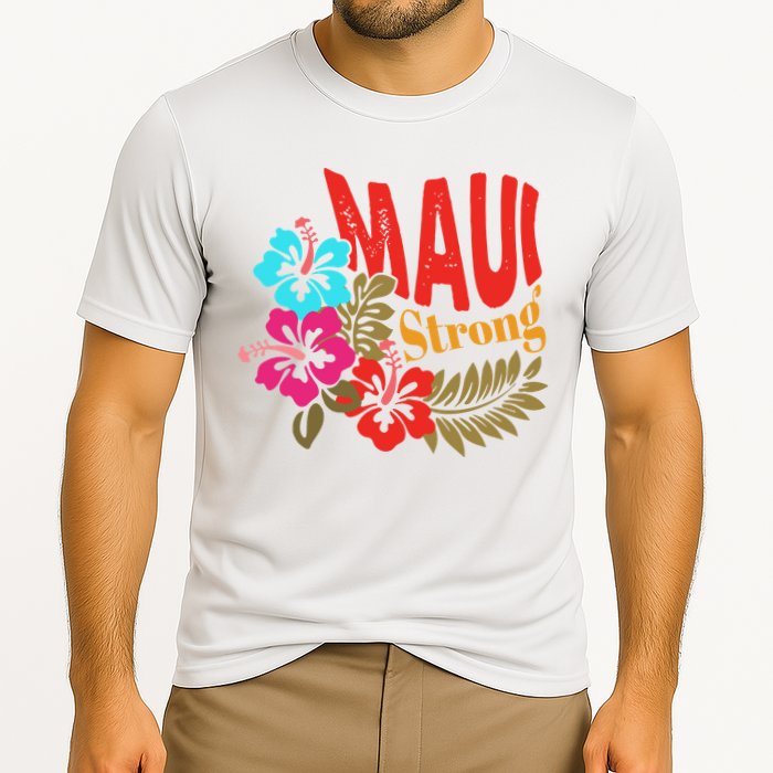 Maui Strong Maui Hawaii Shoreline Wildfire Relief Cooling Performance Crew T-Shirt