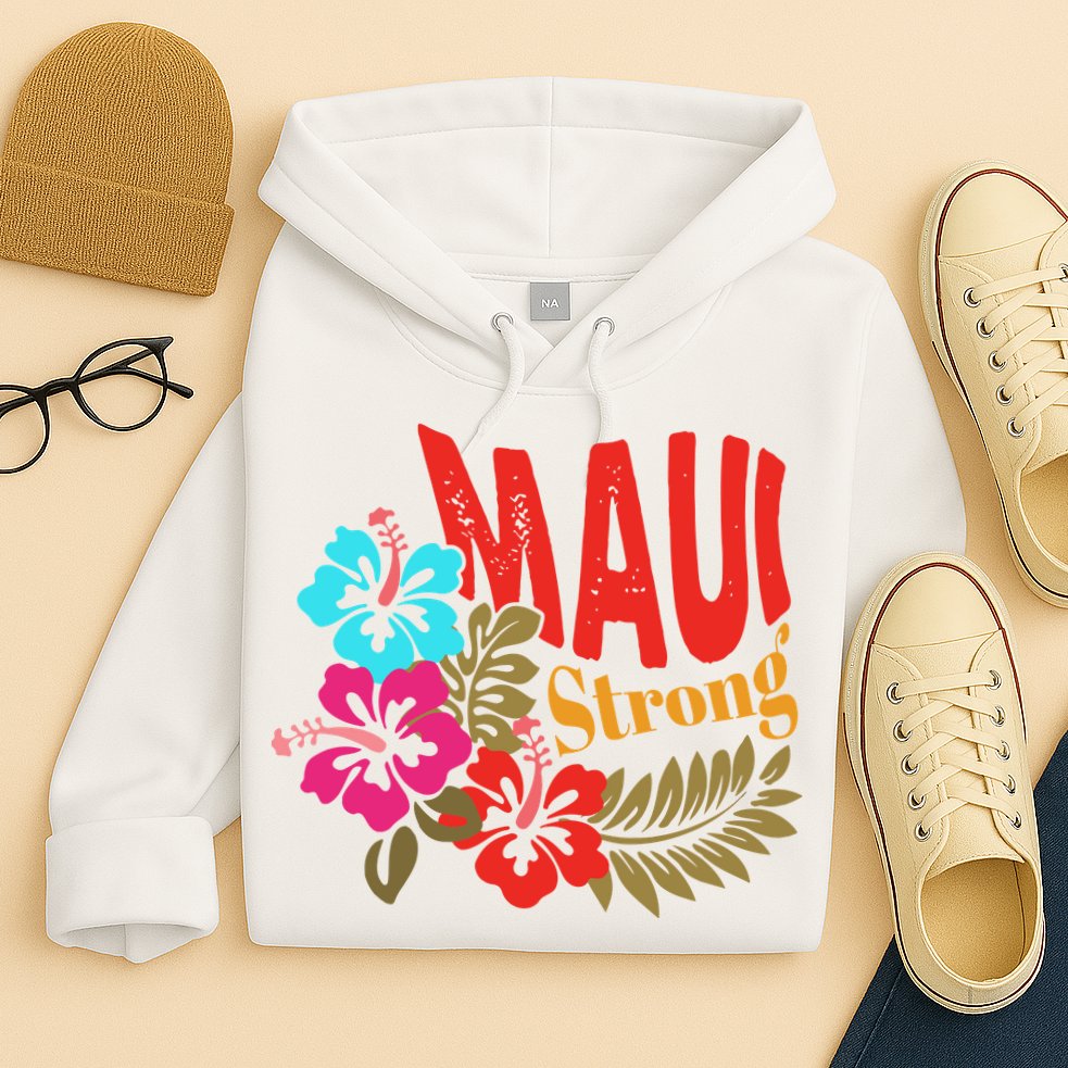 Maui Strong Maui Hawaii Shoreline Wildfire Relief Hoodie