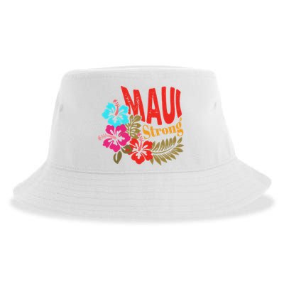 Maui Strong Maui Hawaii Shoreline Wildfire Relief Sustainable Bucket Hat
