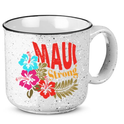 Maui Strong Maui Hawaii Shoreline Wildfire Relief 15oz Campfire Ceramic Mug
