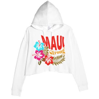 Maui Strong Maui Hawaii Shoreline Wildfire Relief Crop Fleece Hoodie
