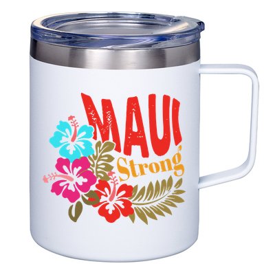 Maui Strong Maui Hawaii Shoreline Wildfire Relief 12oz Stainless Steel Coffee Mug