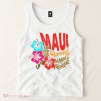 Maui Strong Maui Hawaii Shoreline Wildfire Relief Tank Top