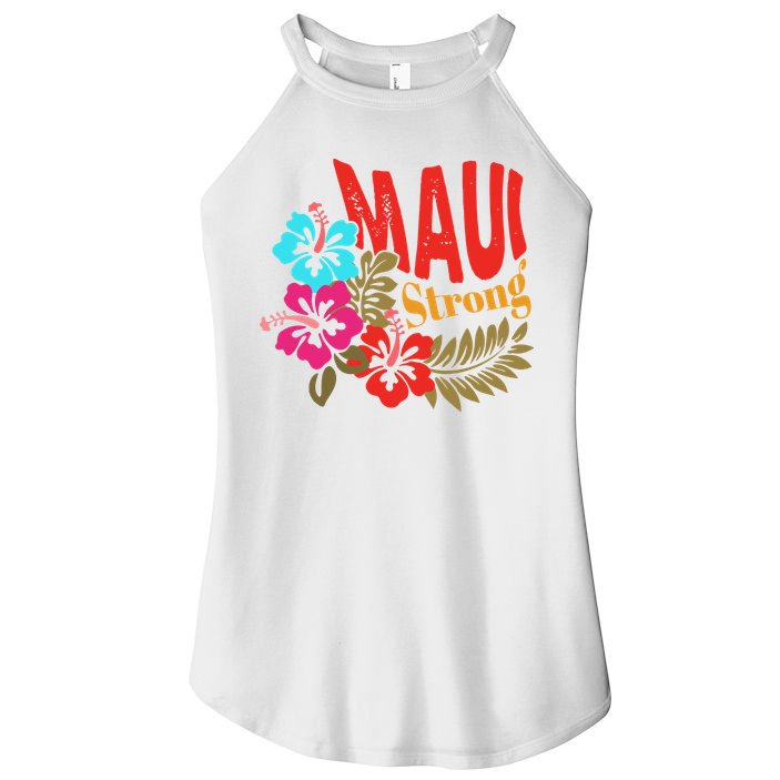 Maui Strong Maui Hawaii Shoreline Wildfire Relief Women's Perfect Tri Rocker Tank