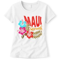 Maui Strong Maui Hawaii Shoreline Wildfire Relief Womens T-Shirt