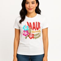 Maui Strong Maui Hawaii Shoreline Wildfire Relief Womens T-Shirt