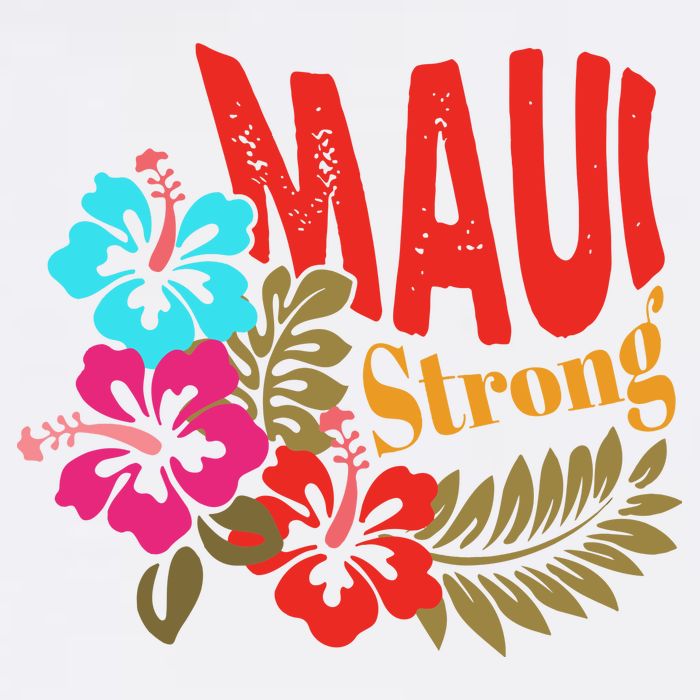 Maui Strong Maui Hawaii Shoreline Wildfire Relief Womens T-Shirt