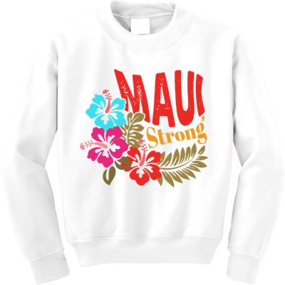 Maui Strong Maui Hawaii Shoreline Wildfire Relief Kids Sweatshirt