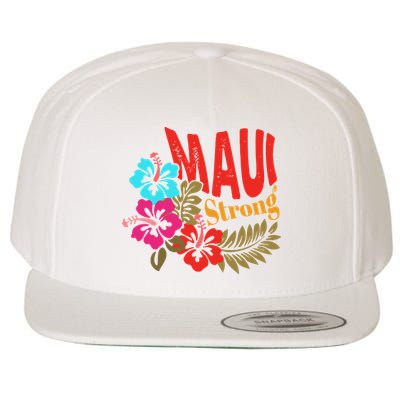 Maui Strong Maui Hawaii Shoreline Wildfire Relief Wool Snapback Cap