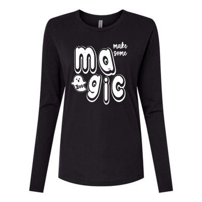 Make Some Magic Halloween Womens Cotton Relaxed Long Sleeve T-Shirt