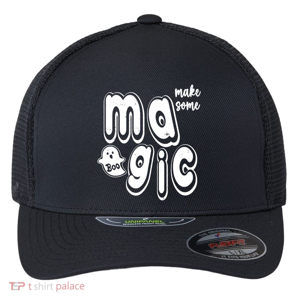 Make Some Magic Halloween Flexfit Unipanel Trucker Cap