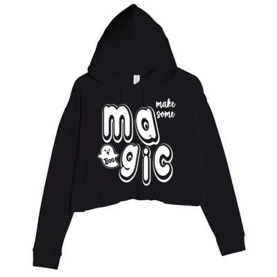 Make Some Magic Halloween Crop Fleece Hoodie