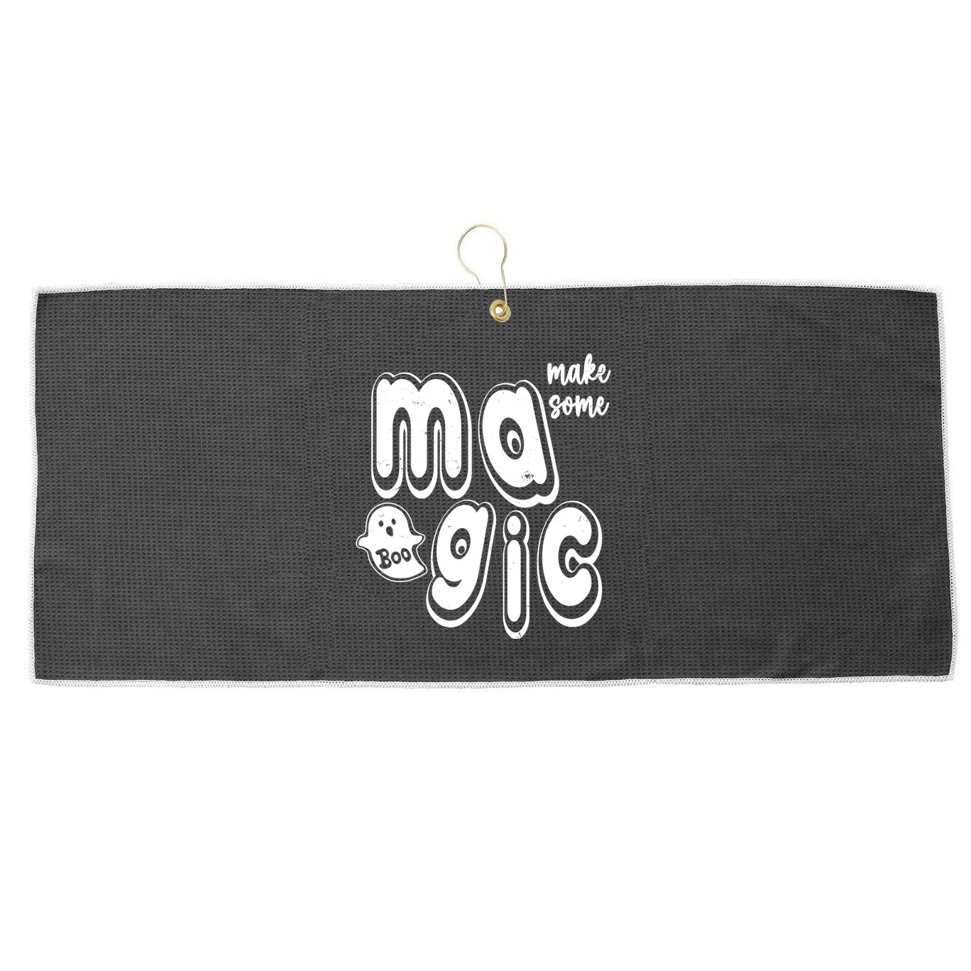 Make Some Magic Halloween Large Microfiber Waffle Golf Towel