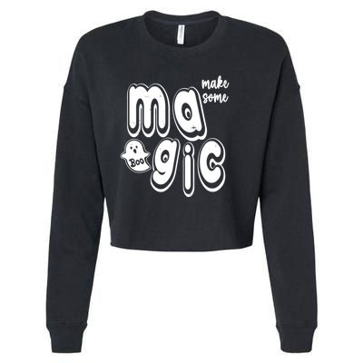 Make Some Magic Halloween Cropped Pullover Crew