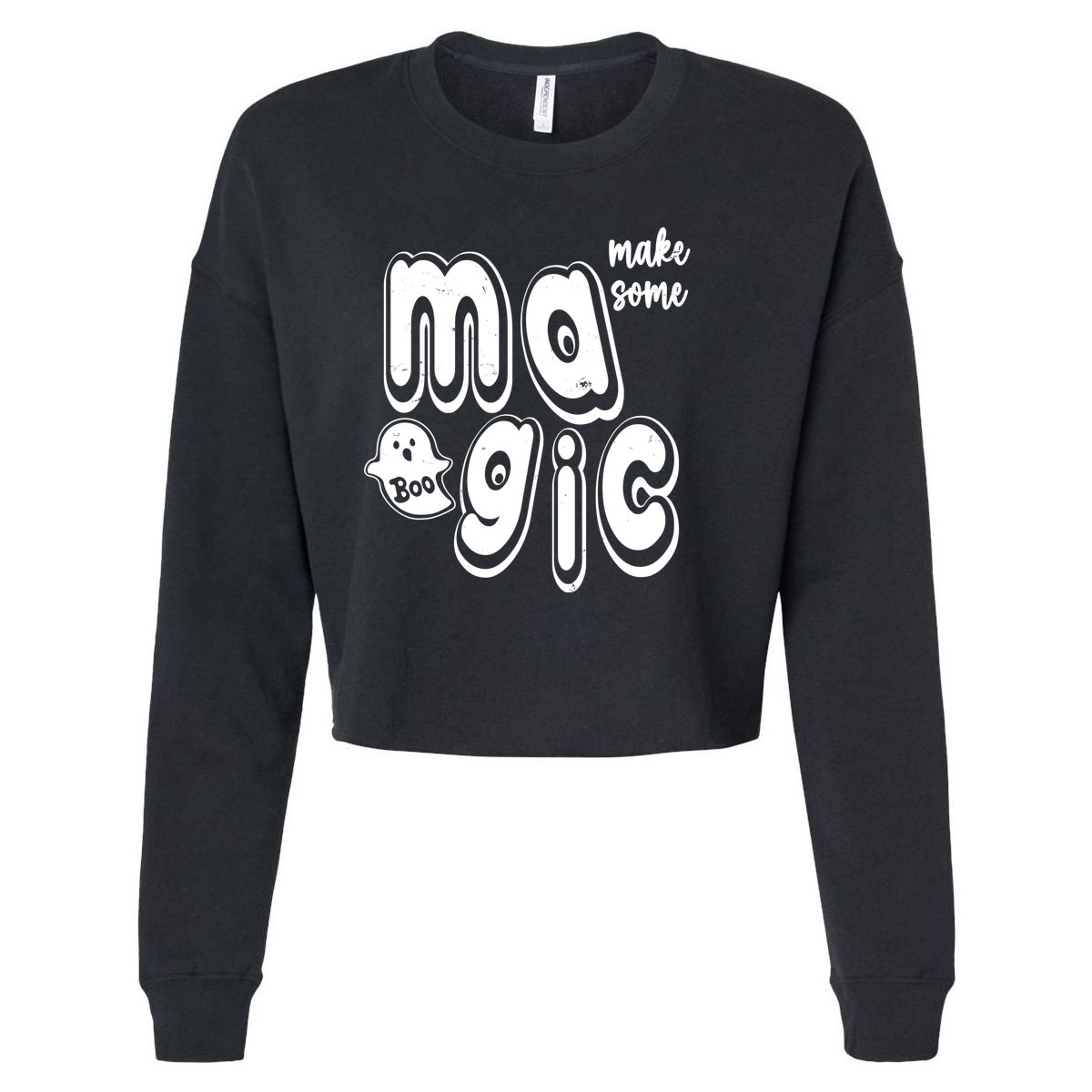 Make Some Magic Halloween Cropped Pullover Crew