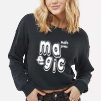 Make Some Magic Halloween Cropped Pullover Crew